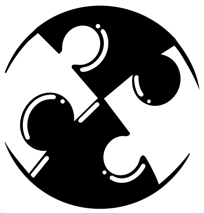 Puzzle badge icon